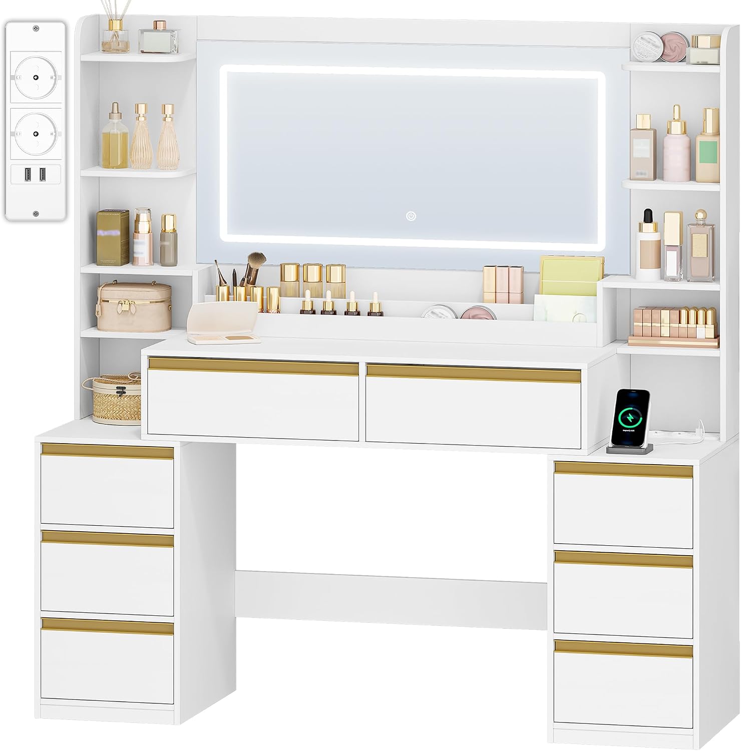 White and Gold