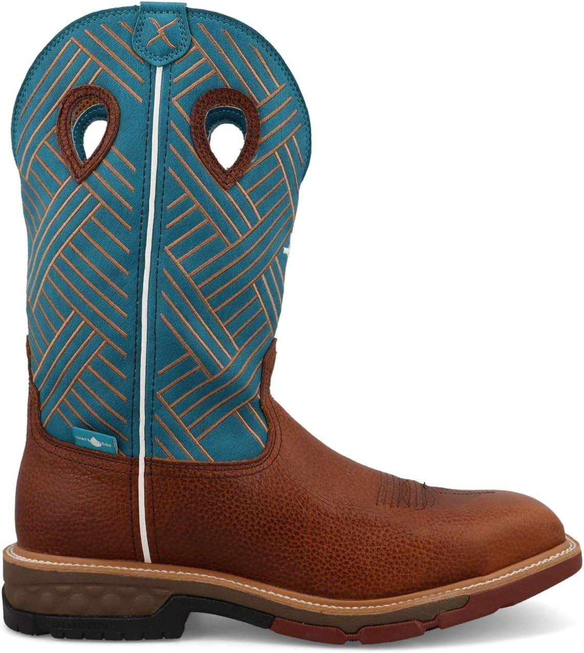 Twisted X mens 12" Pull on Alloy Toe Western Work Boot - Image 3