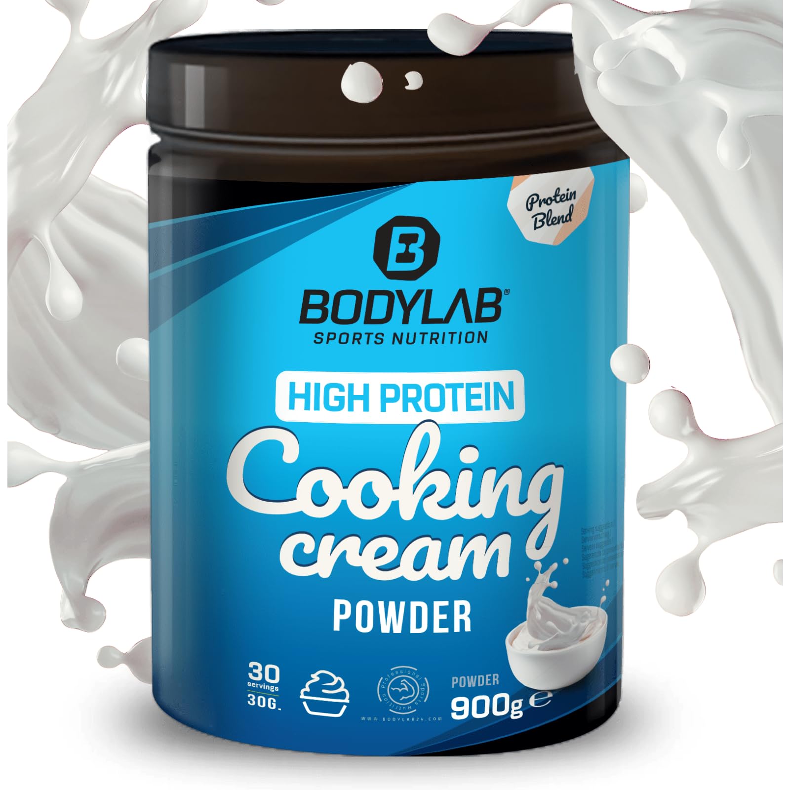 Bodylab24 High Protein Cooking Cream Powder 900g 26g Protein fett- & kalorienarm Sahne-Alternative