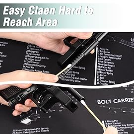 BOOSTEADY 6 Inch Cotton Gun Cleaning Swabs with Bamboo Handle in Storage CaseChoose Your Tip