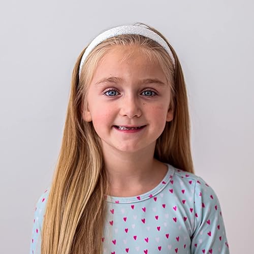 Miniatura 6 de FROG SAC Diademas con purpurina para niñas, diadema ancha brillante para accesorios para el cabello de niñas pequeñas, lindas bandas brillantes para
