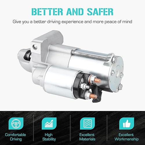 Miniatura 3 de Motor de arranque para Cadillac Escalade 6.0L 6.2L Chevy Avalanche Silverado 1500 Suburban Trailblazer 6.0L GMC Sierra 6.0L, para Yukon XL 1500 2500