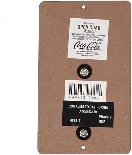 Miniatura 3 de Coca-Cola - Abridor de botellas de pared a rayas, abrebotellas de Coca-Cola vintage, hecho con madera y metal fundido, gran idea de regalo