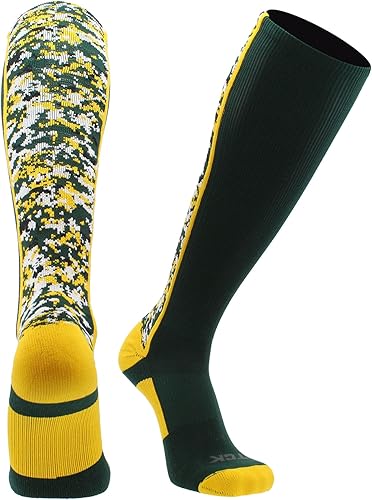 TCK Calcetines OTC de camuflaje digital verde oscurodorado talla XL Verde oscuroDorado