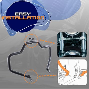 Mustache Engine Guard for Honda VTX Models(Black)