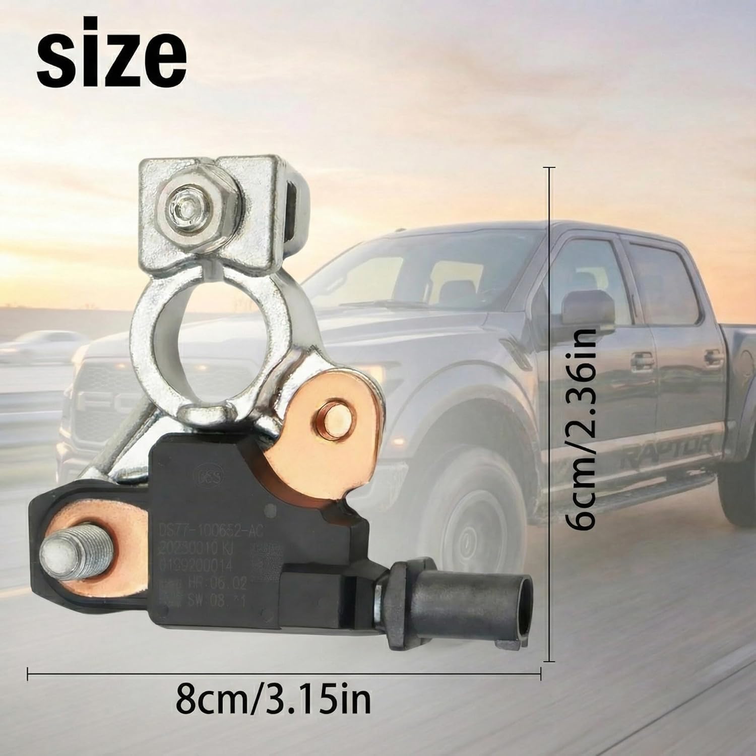 JOLINO Nagetive Battery Current Sensor for F150 2015-2020 Fusion 2013-2020 Battery Voltage Temperature Sensor for Edge 2016-2020 MKZ 2013-2020 ‎DS7T-10C652-AC DS7Z10C679A DS7Z-10C679-A