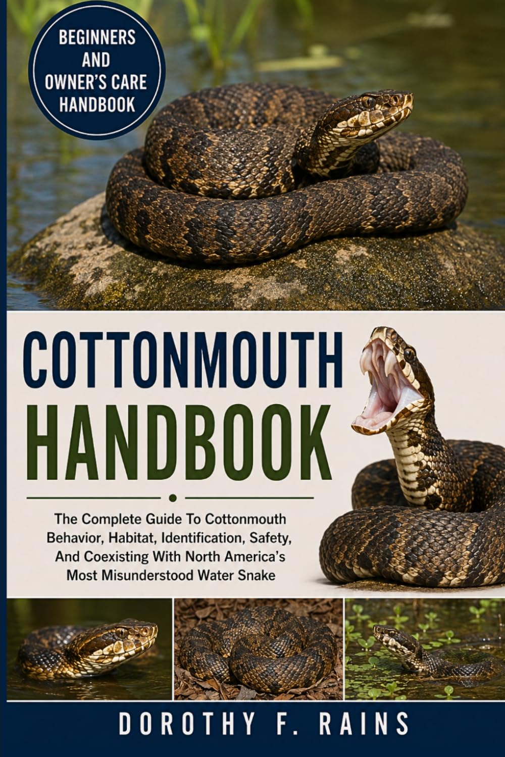 COTTONMOUTH HANDBOOK: The Complete Guide To Cottonmouth Behavior, Habitat, Identification, Safety, And Coexisting With North America’s Most Misunderstood Water Snake