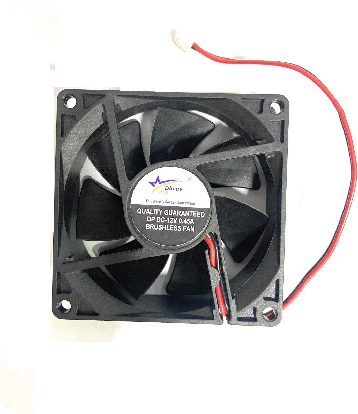 DHRUVPRO 12V Cooling Cabinet Fan Fan Square (12V High Speed 80x80x25-MM, 3inch 4500-RPM) (B0BTMD6JN3) Amazon Price History, Amazon Price Tracker