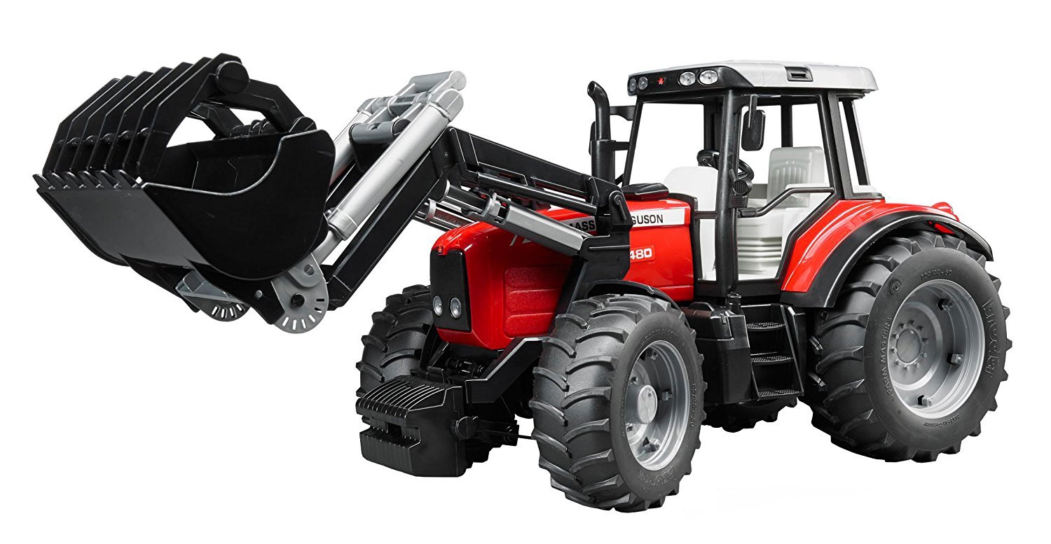 02042 Massey Ferguson 7480 Tractor, 1:16 Scale Realistic Farm Toy