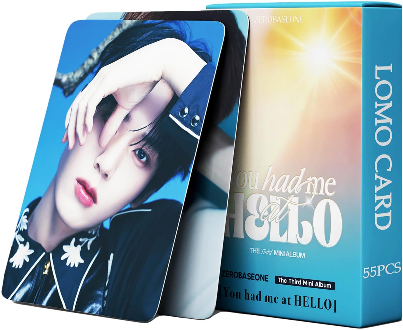 PYAJUU ZB1 Photocards Kpop ZB1 You had me at Hello Album Photocard 55PCS ZEROBASEONE Album Cards Gift for Fans Daughter ZB1 Merch ZB1 Collection Card