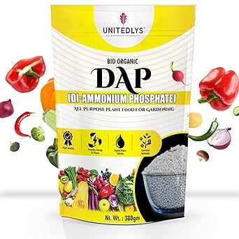Unitedlys Bio Organic DAP Plant Food for Plants Home Garden 380G | Fertilizer for Crops | All Purpose Bio DAP Food for Home Plants & Gardening - image, photos