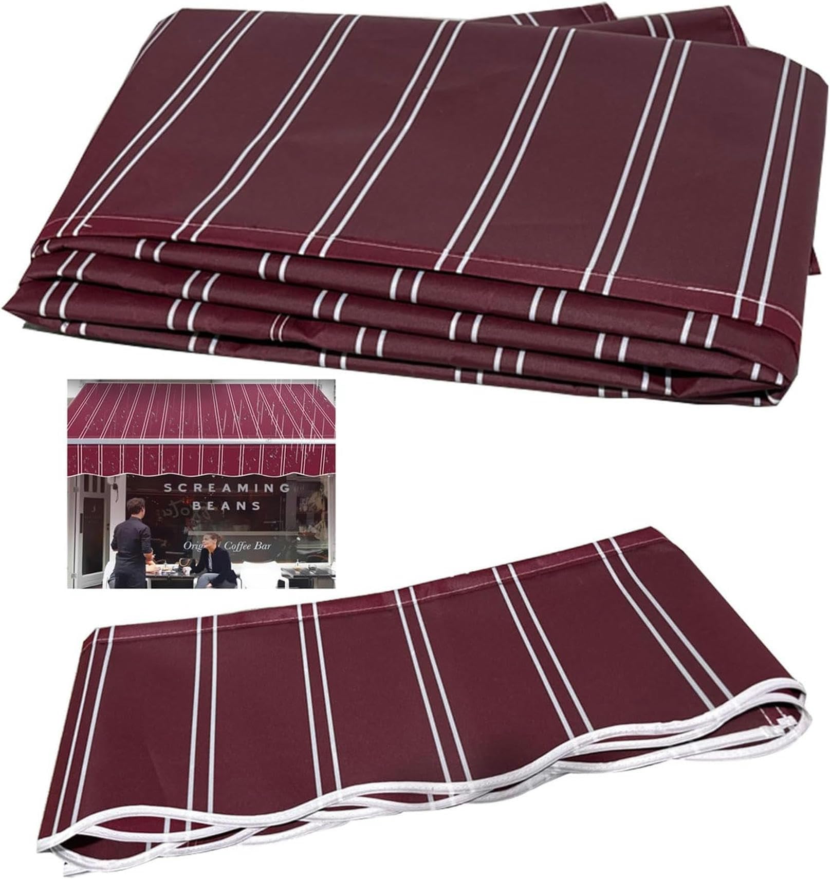 Couverture extérieure polyester étanche et top tissu d'auvent rétractable