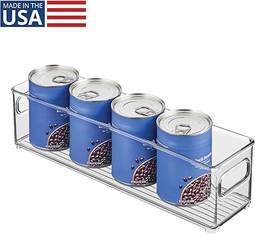 Miniatura 2 de InterDesign Contenedor de almacenamiento para refrigerador y congelador, contenedor organizador profundo para cocina, transparente