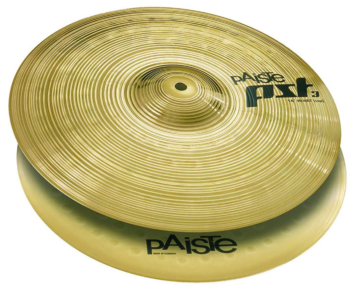 'Paiste 35,6 cm PST3 Hi Hat Cymbals con Mapex Tornado drum Hardware supporto