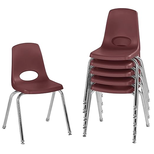 FDP 16" School Stack Chair, Stacking Student Seat with