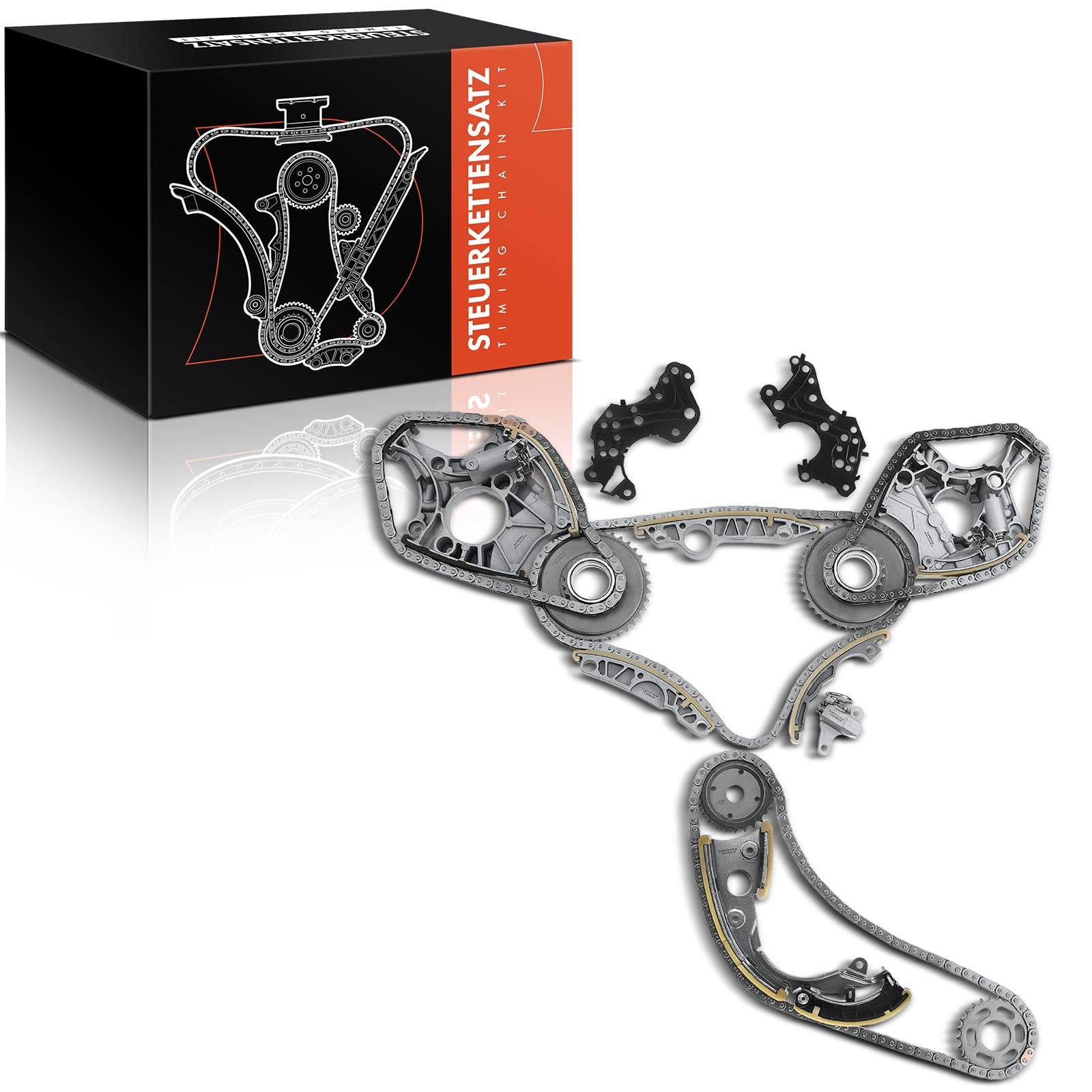 Frankberg Kit catena di distribuzione 06E109229F | Compatibile con: A4 8EC, A6 Allroad 4FH, A8 4E2 4E8, A4 Cabriolet 8HE, A6 4F2, A6 Avant 4F5, A4 Avant 8ED