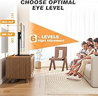 Vista 4 de Base universal para TV de mesa con soporte giratorio para pantallas planas de plasma LED LCD de plasma de 27, 32, 37, 40, 43, 46, 50, 55, 60