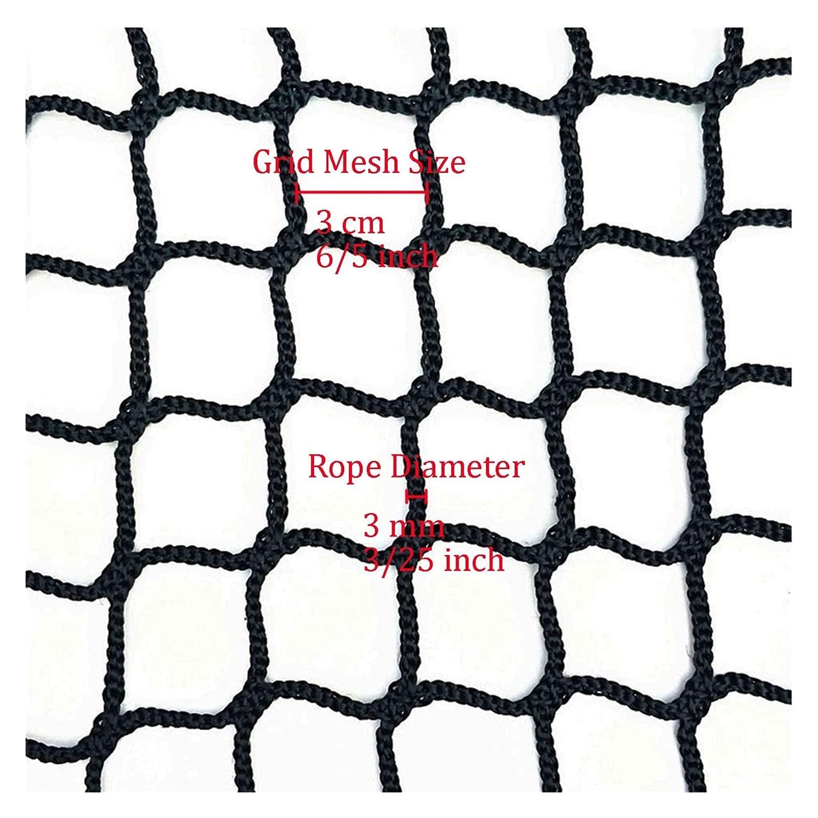 XHP Hitting Nets for Backyard Golf Neting,Outdoor Indoor Backstop Net Replacement Soccer Field Court Ball Stop Barrier Practice Nets for Fence Material Catching Balls,Back