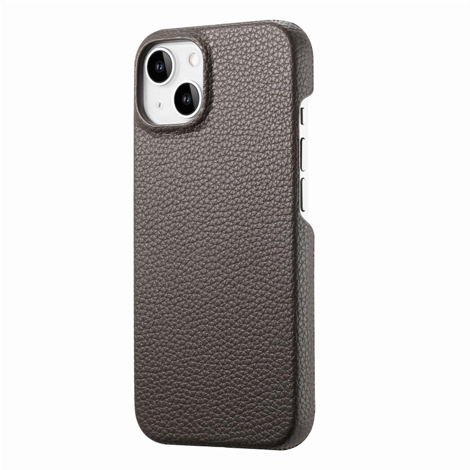 For iPhone 11 Pro Fashion Leather Texture Phone Case Solid Color Hard Cover(For iPhone 11 Pro/HS)