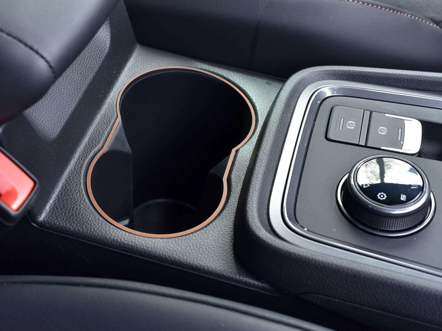Stalowa osłona do Cupra.Ateca | kolor styl COPPER - uchwyt na kubek Decor | 1 sztuka stal szlachetna 4Drive DSG V VZ Tribe Limited Edition Ateca akcesoria tuning