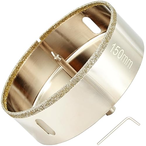 DaduoRi - Sierra de agujero de diamante de 1 14 pulgadas (1.260 in) con broca piloto, sierra de agujero recubierta de punta de azulejos de 1.25