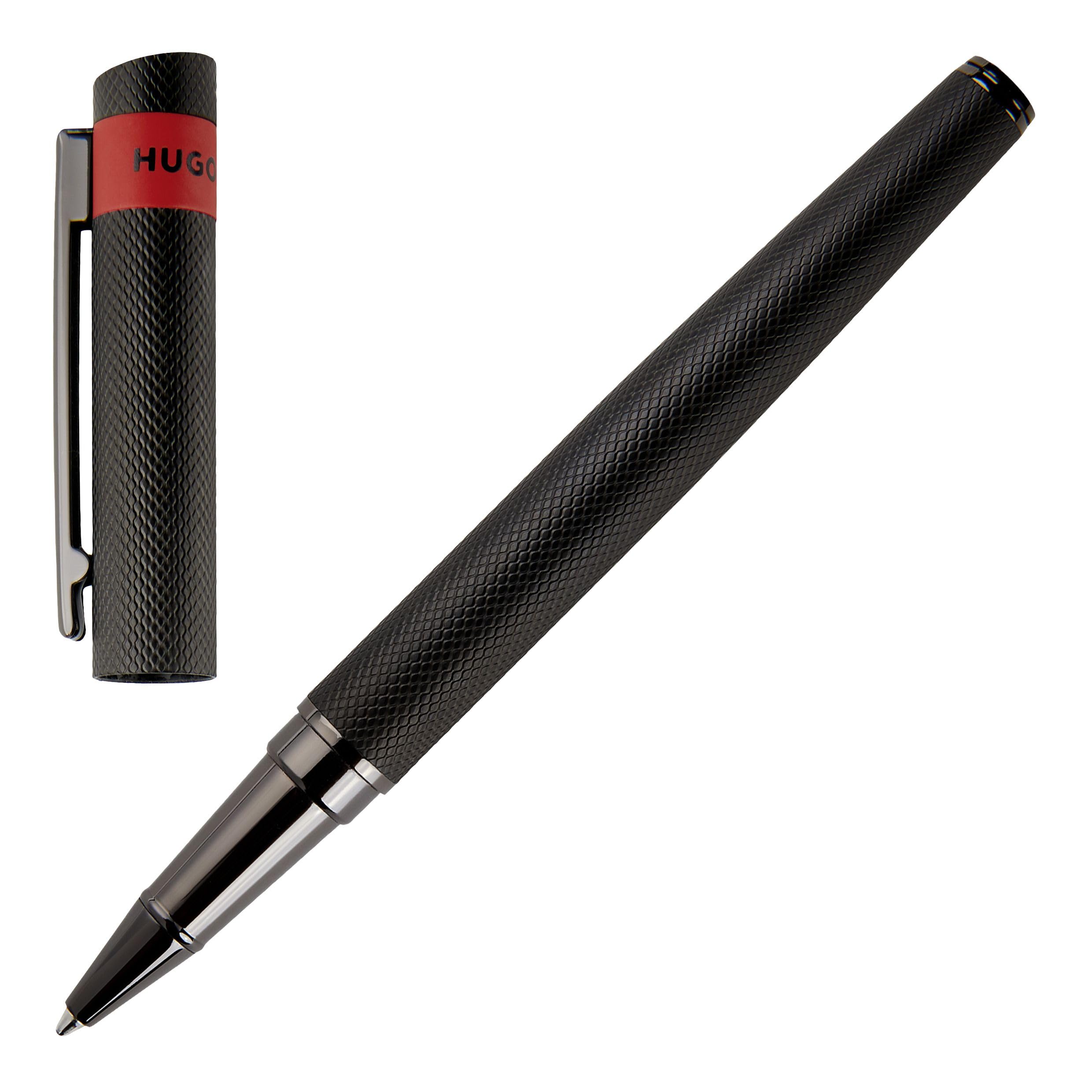 Hugo Boss Loop Diamond HSW3675A Black Brass Rollerball Pen Length: 14.6cm - Image 2
