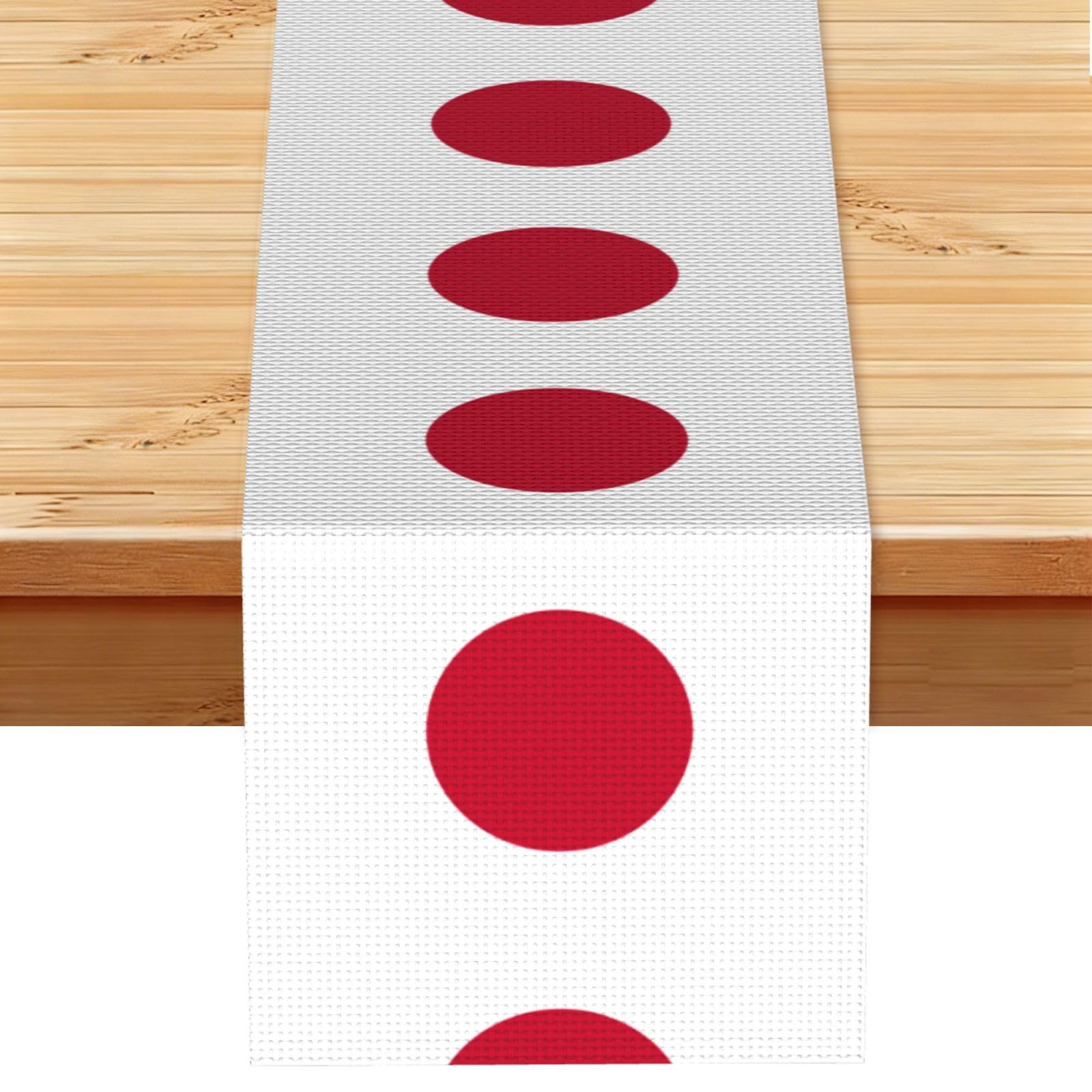 Japanese flag Linen Feel Table Runner Wedding Party Home Decoration