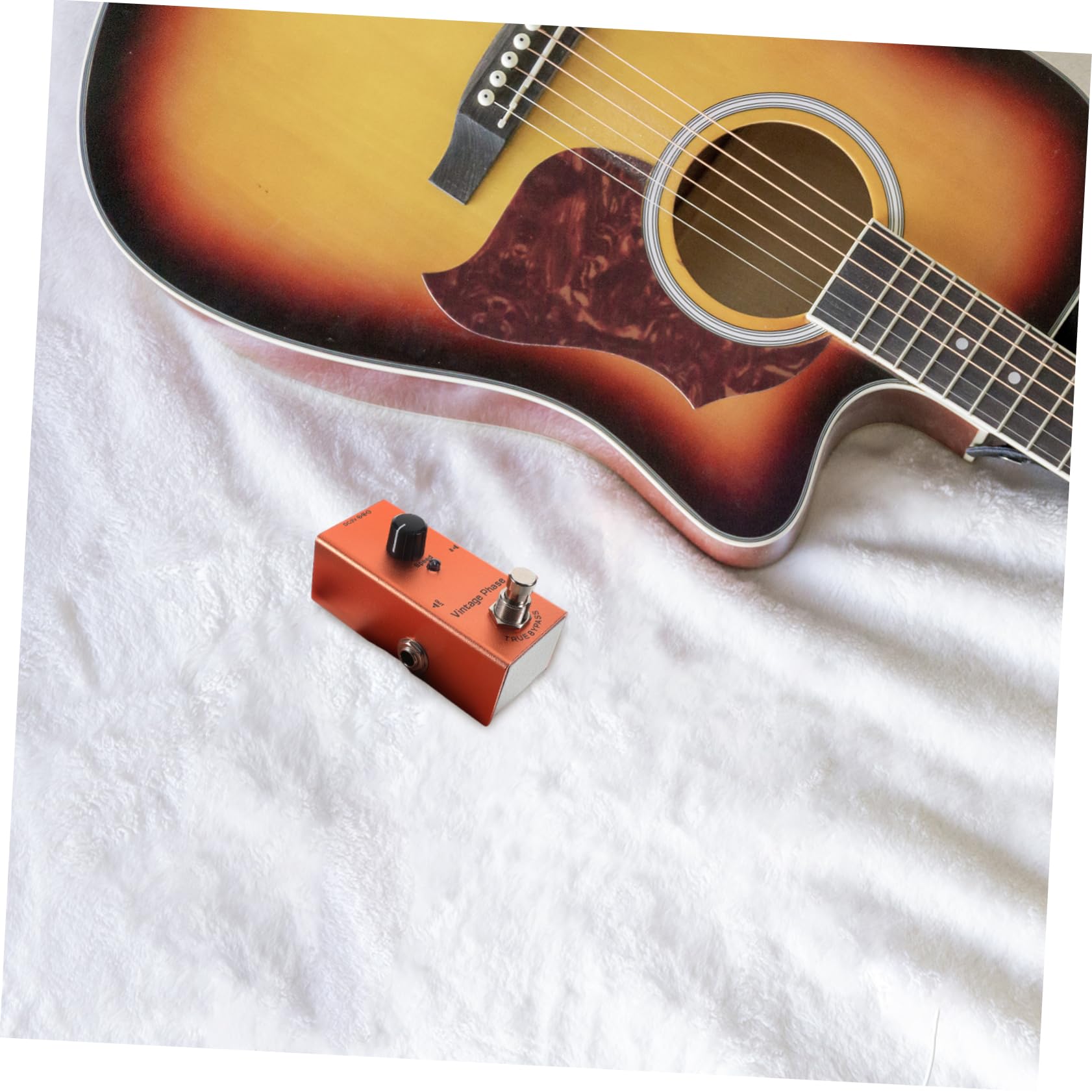 ibasenice Pedale Phaser Retrò per Chitarra con Controllo Avanzato del Rumore Indicatori Facili da Leggere True Bypass per Chiarezza Design Mini Portatile per Concerti e Viaggi Adatto Sia