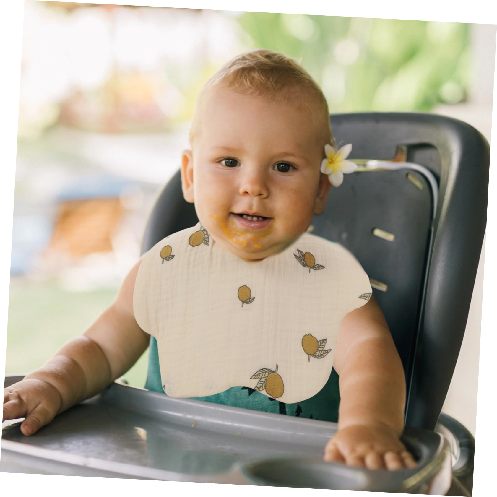 ibasenice Baberos babero infantil toallas de bebe saliva toallas babero disfraces infantiles clothes toalla de saliva recién nacida toalla de saliva giratoria algodón