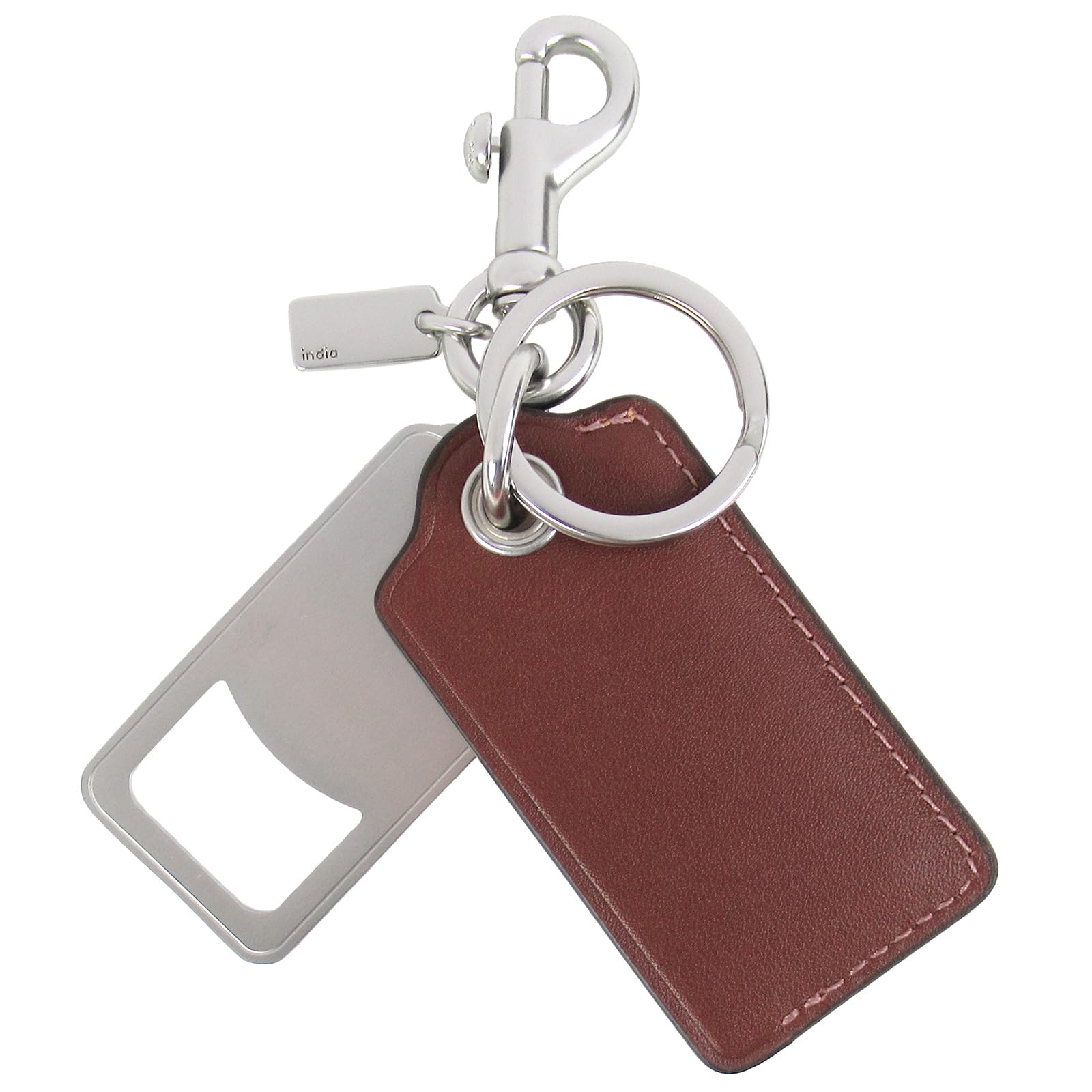 高額クーポン配布中。 ＊COACH コーチ パッチ ロゴ チャーム レザー 