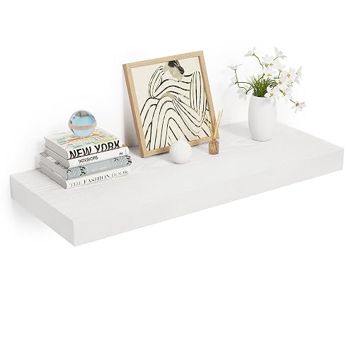 Heimlove 24 x 12 Inch Deep Floating Shelves Wall Mounted