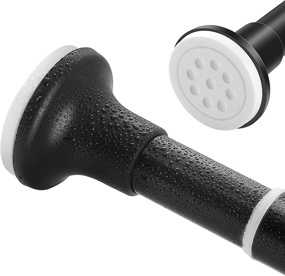 Tringle à Rideau Télescopique Sans Perçage - Blanc, 71 à 199 Cm - Pour Douche, Fenêtre, Armoire