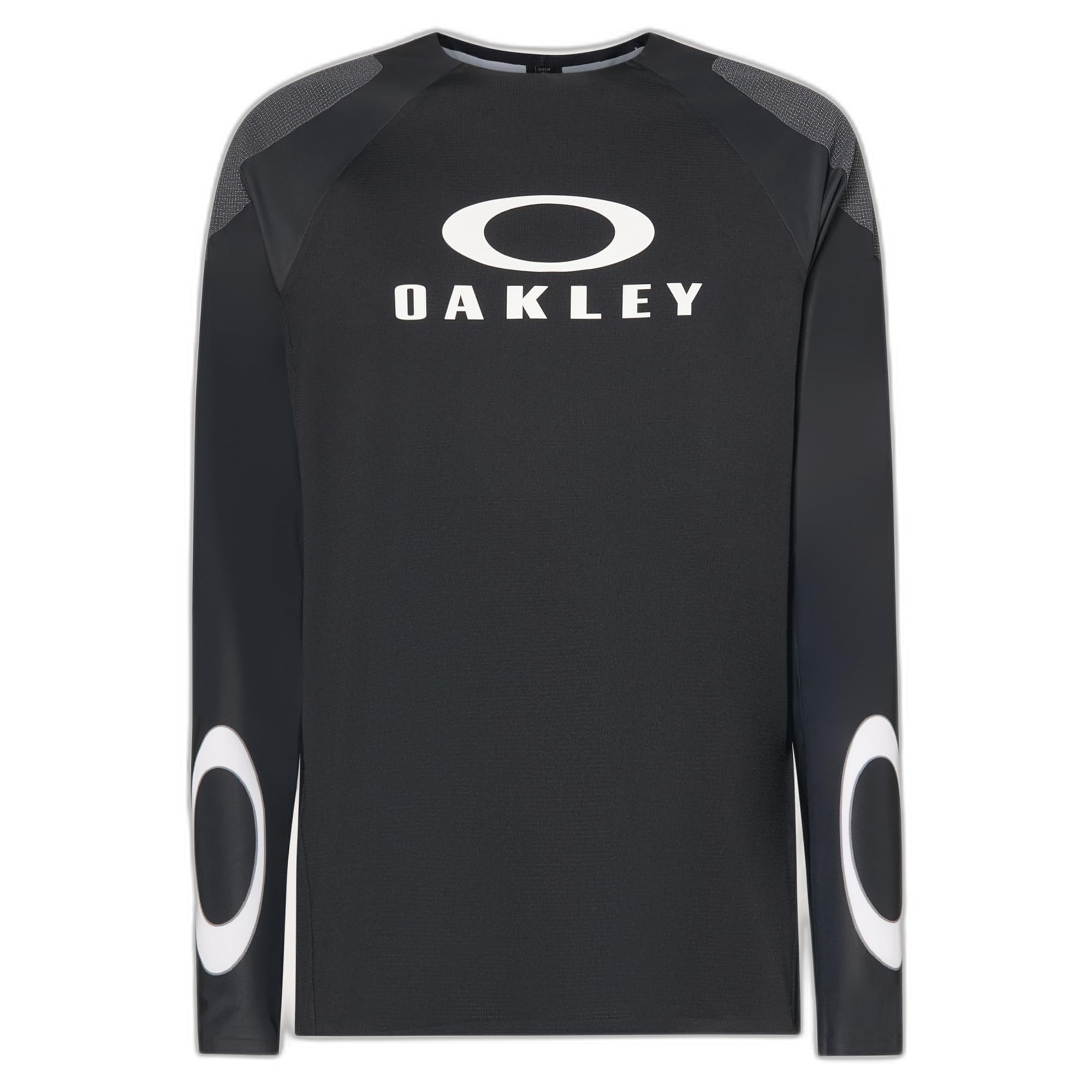 Oakley Men's Seeker Edge Long Sleeve Jersey, Blackout, Medium