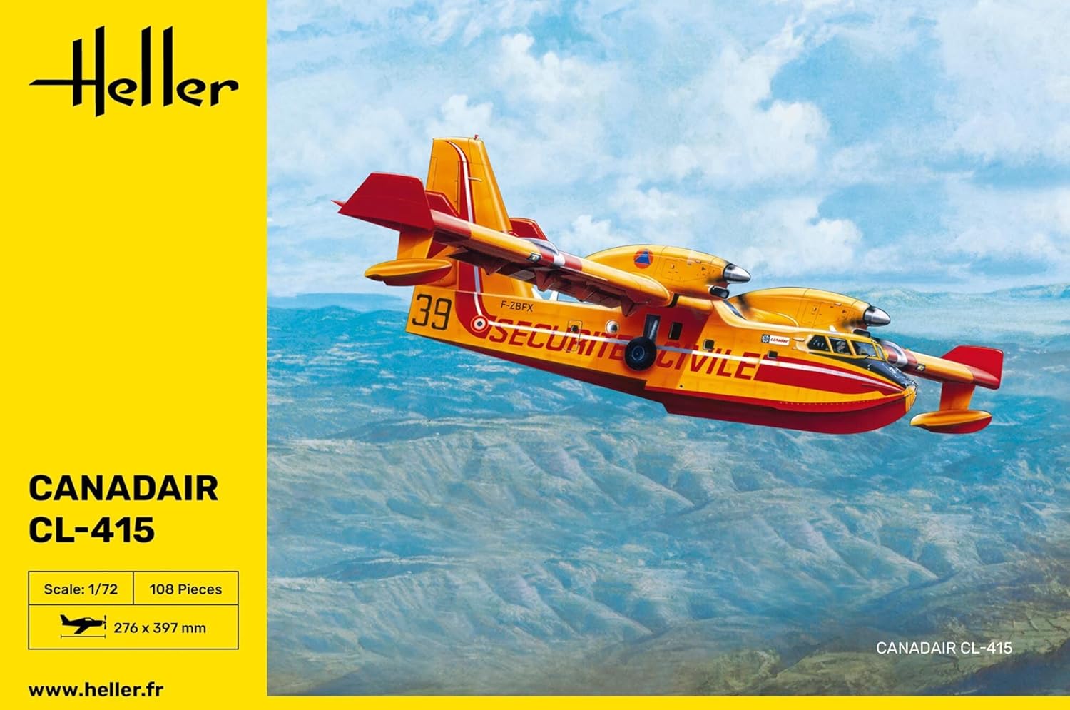 Heller Canadair CL 415 Airplane Model Building Kit