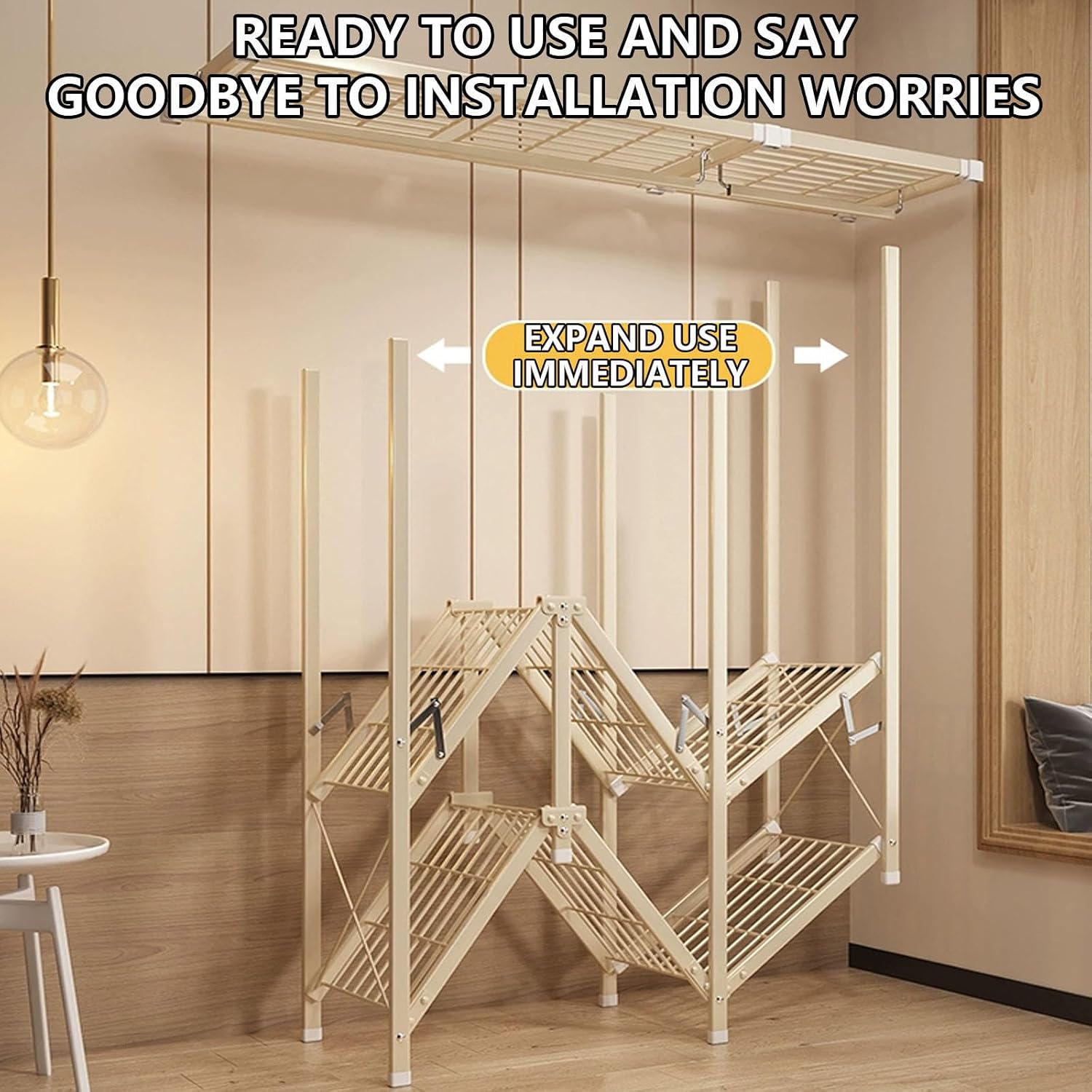 Portable Wardrobe, Fabric Canvas Foldable Closet with Hanging Rail and Zips, Clothes Storage Shelves for Bedroom, Easy to Assemble,G-110x45x160cm