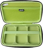 Vista 3 de Adada Funda rígida para SanDisk 500GB / 250GB / 1TB / 2TB Extreme Portable SSD (Negro + Monterey, funda para 3 discos duros)