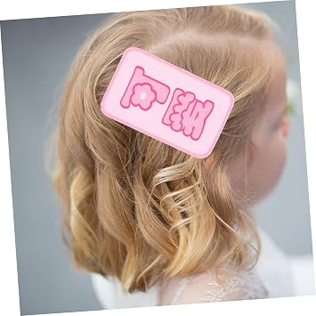 Barber 5pcs Bangs Hair Pad Hair Bang Paste Hair Fringe Stickers Hair Patch Clip Letter Stickers