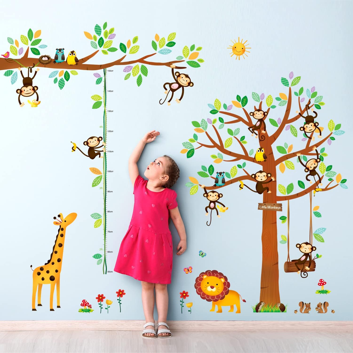 StickersWall Kids Wall Stickers Childrens Nursery Wall Stickers Monkey