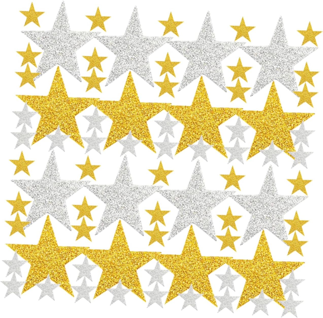 KOMBIUDA 200pcs Star Stickers Adhesive Stickers Colorful Decor