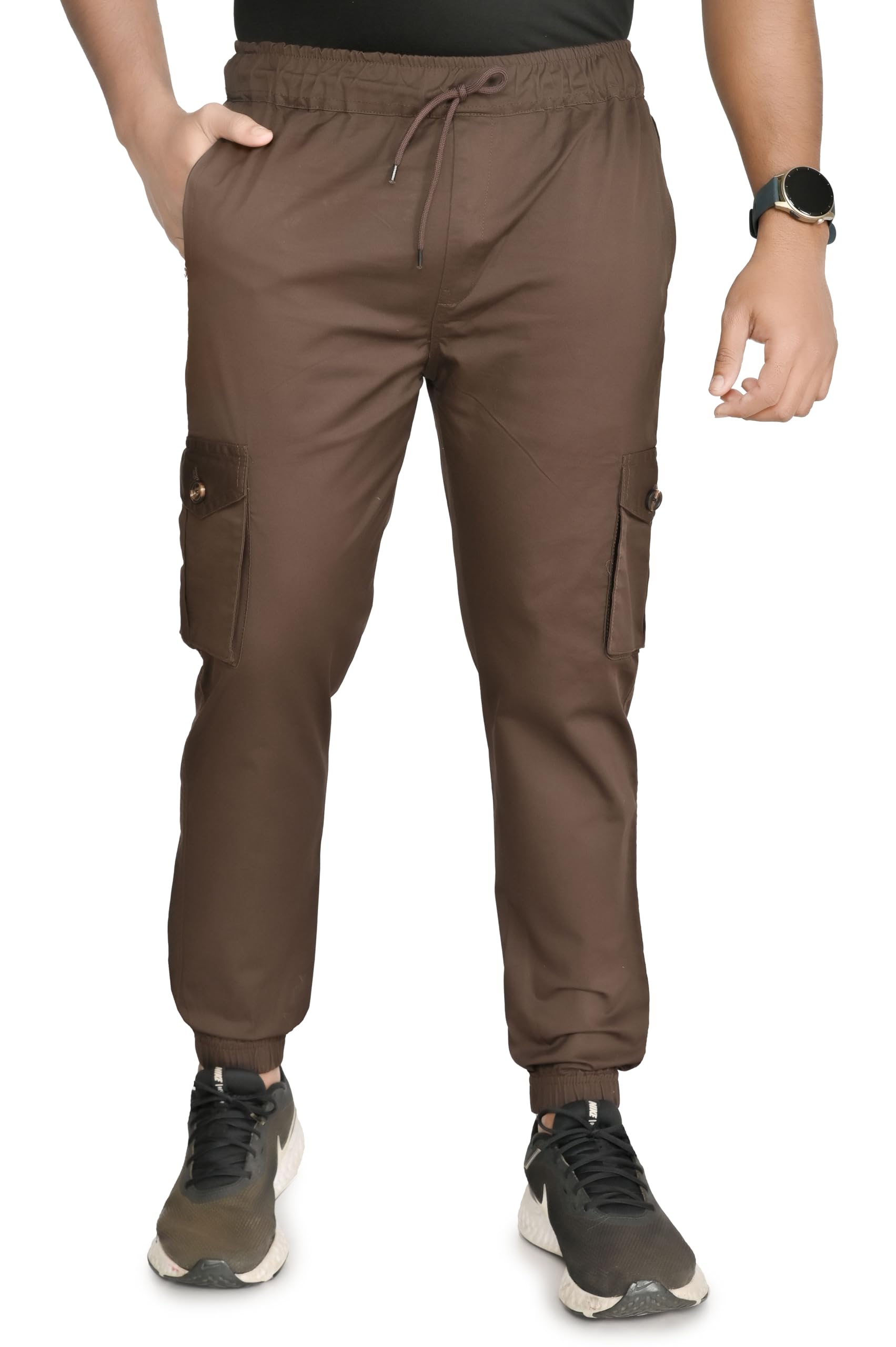 of-note Men's Premium Cargo Pants | Men's Cargo Pants | Cargos for Men | Regular Fit Multi Pocket Cotton Cargo Pants for Men-picture-46
