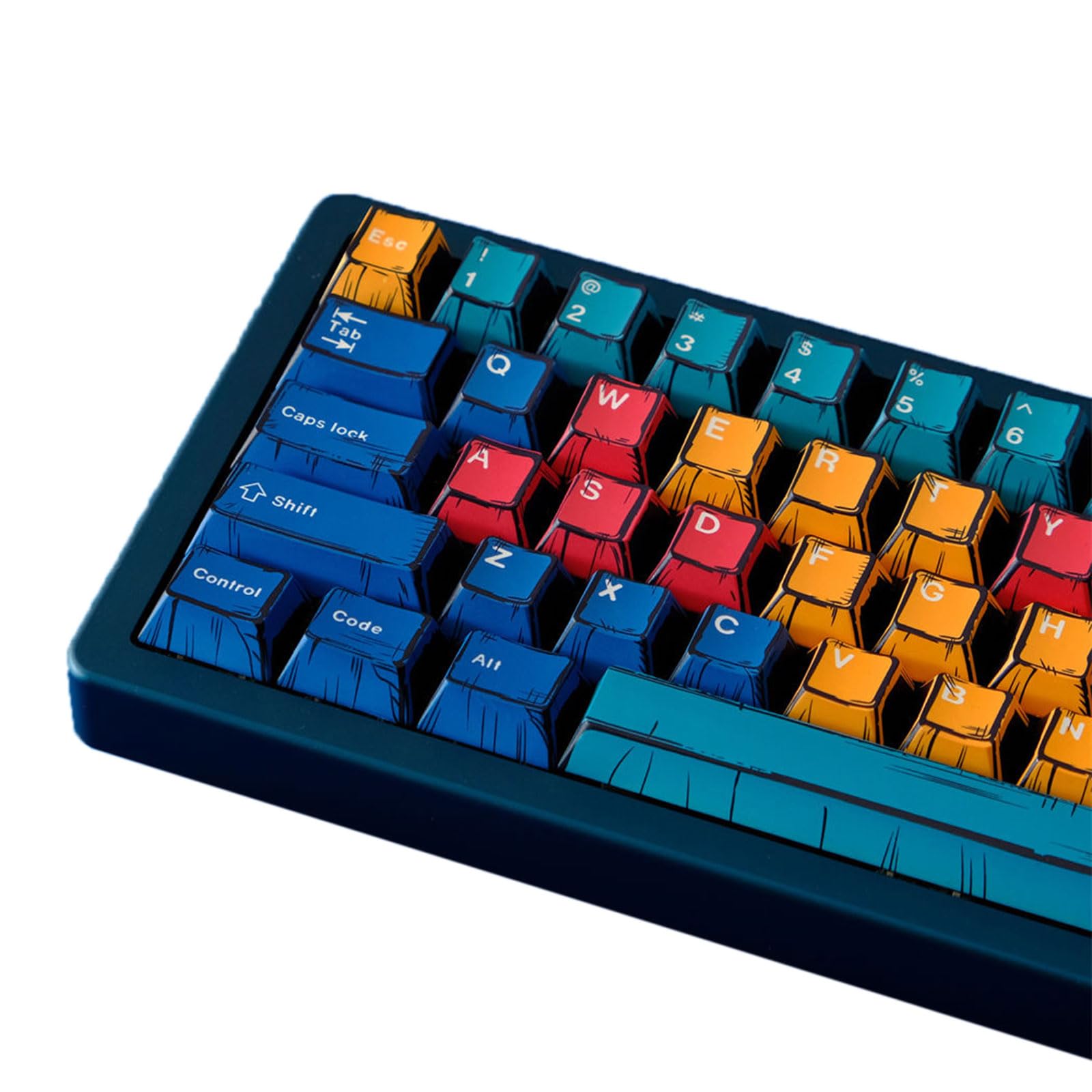 Teclas sublimadas de 78 piezas para teclados mecánicos con luces 8