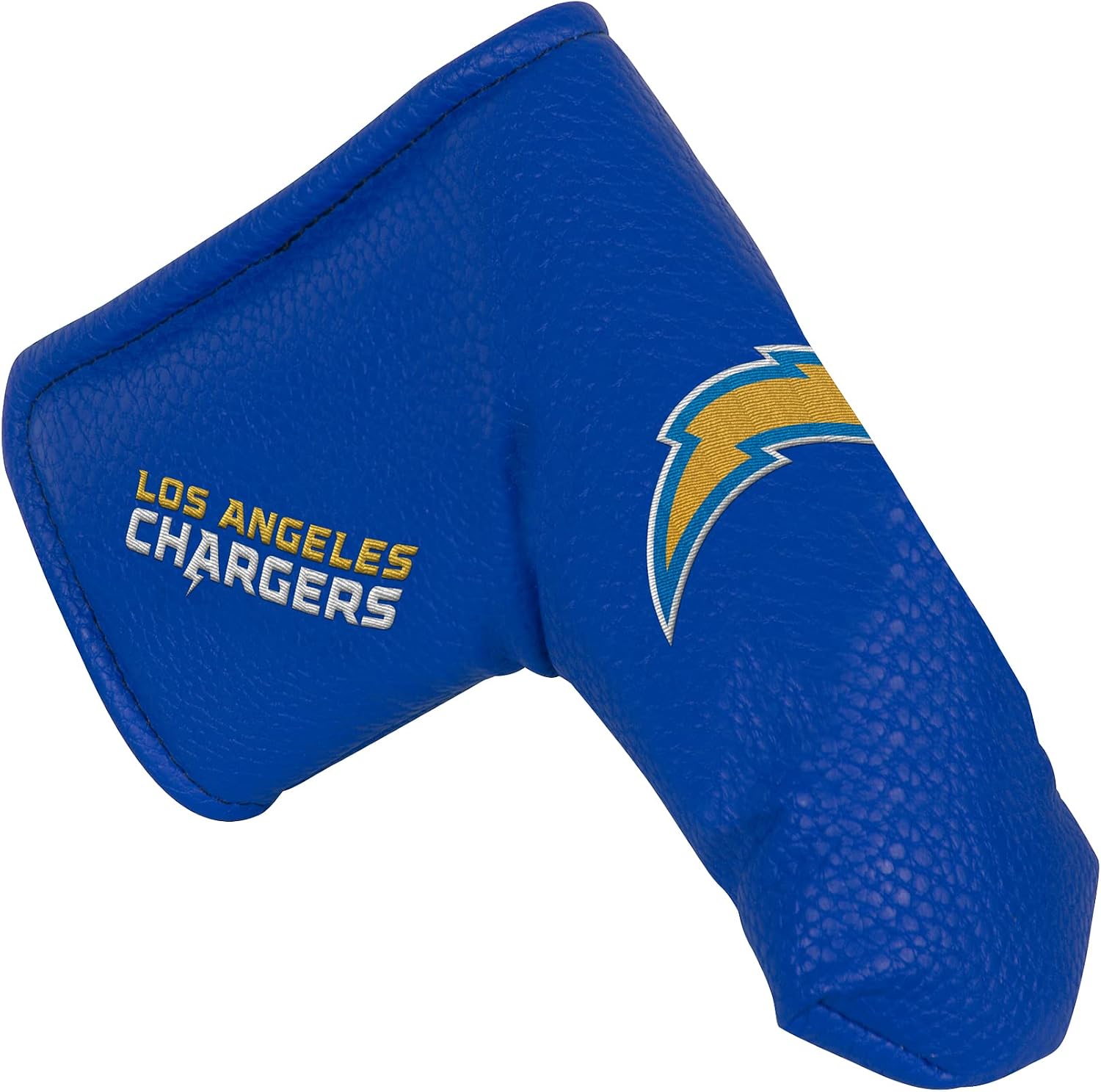 Team Effort Los Angeles Chargers Blue Synthetic Leather Magnetic Closure Blade Putter Cover