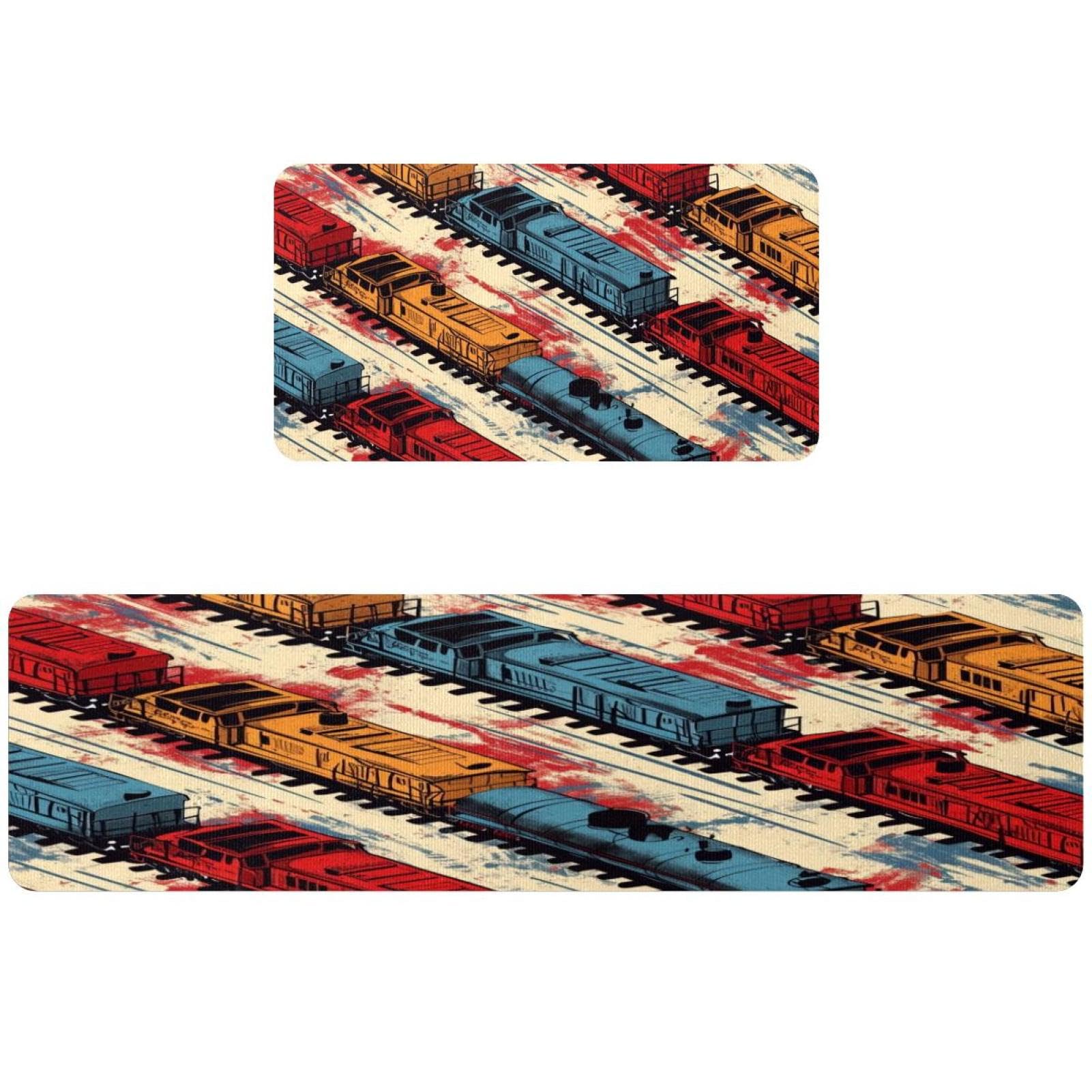 Tapis de cuisine antidérapant lot de 2 pour éviter les glissades en cuisine et buanderie