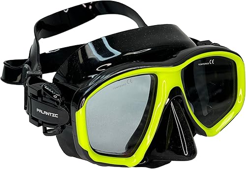 Palantic M36 - Lentes de lector de máscara de snorkel de silicona para esnórquel y buceo, gafas antivaho con diseño de visión amplia para claridad