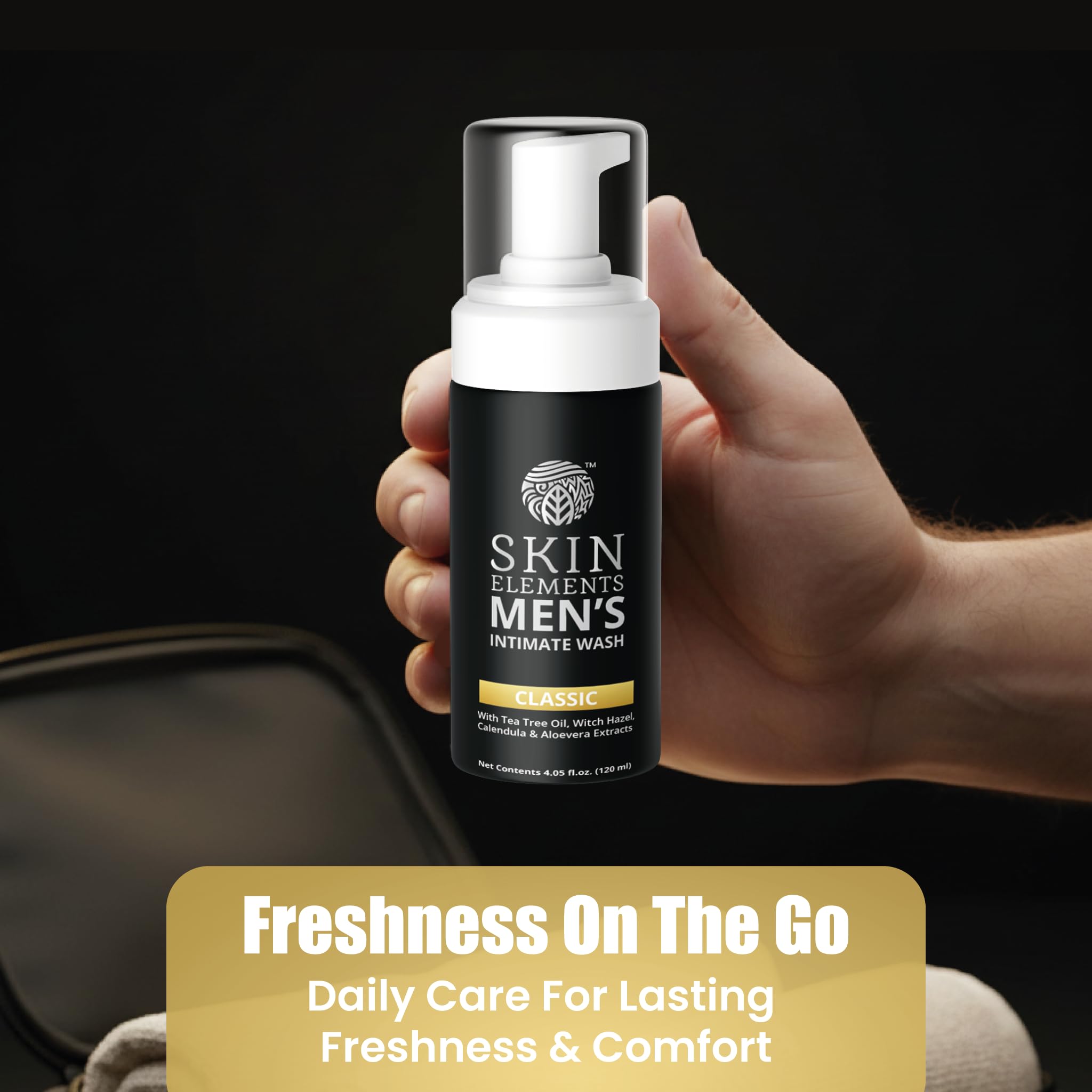 Skin Elements Men’s Intimate Wash | Tea Tree Oil & Aloe Vera | 120 ml 1
