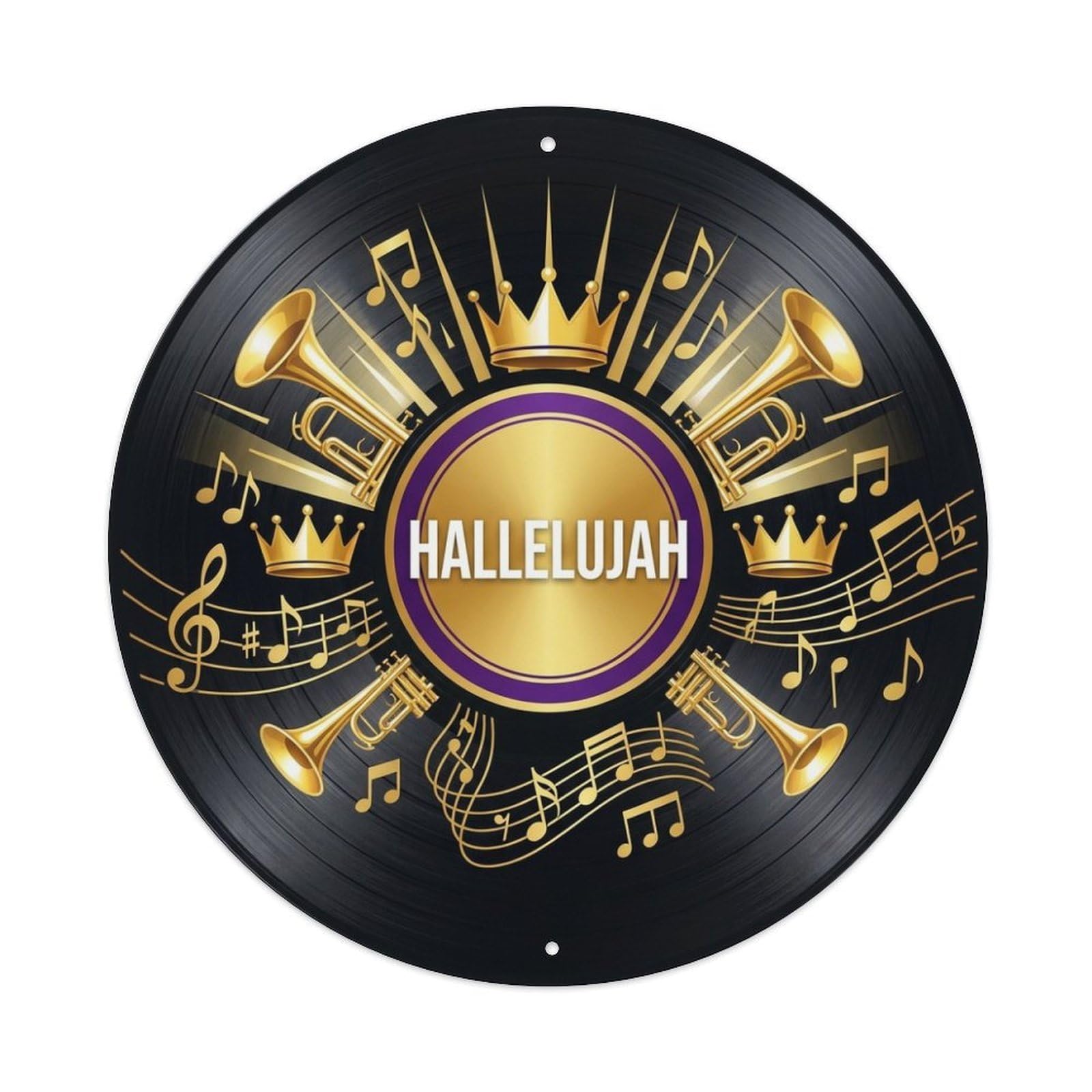 Gospel Sound System Hallelujah Vinyl Records Metal Tin Sign