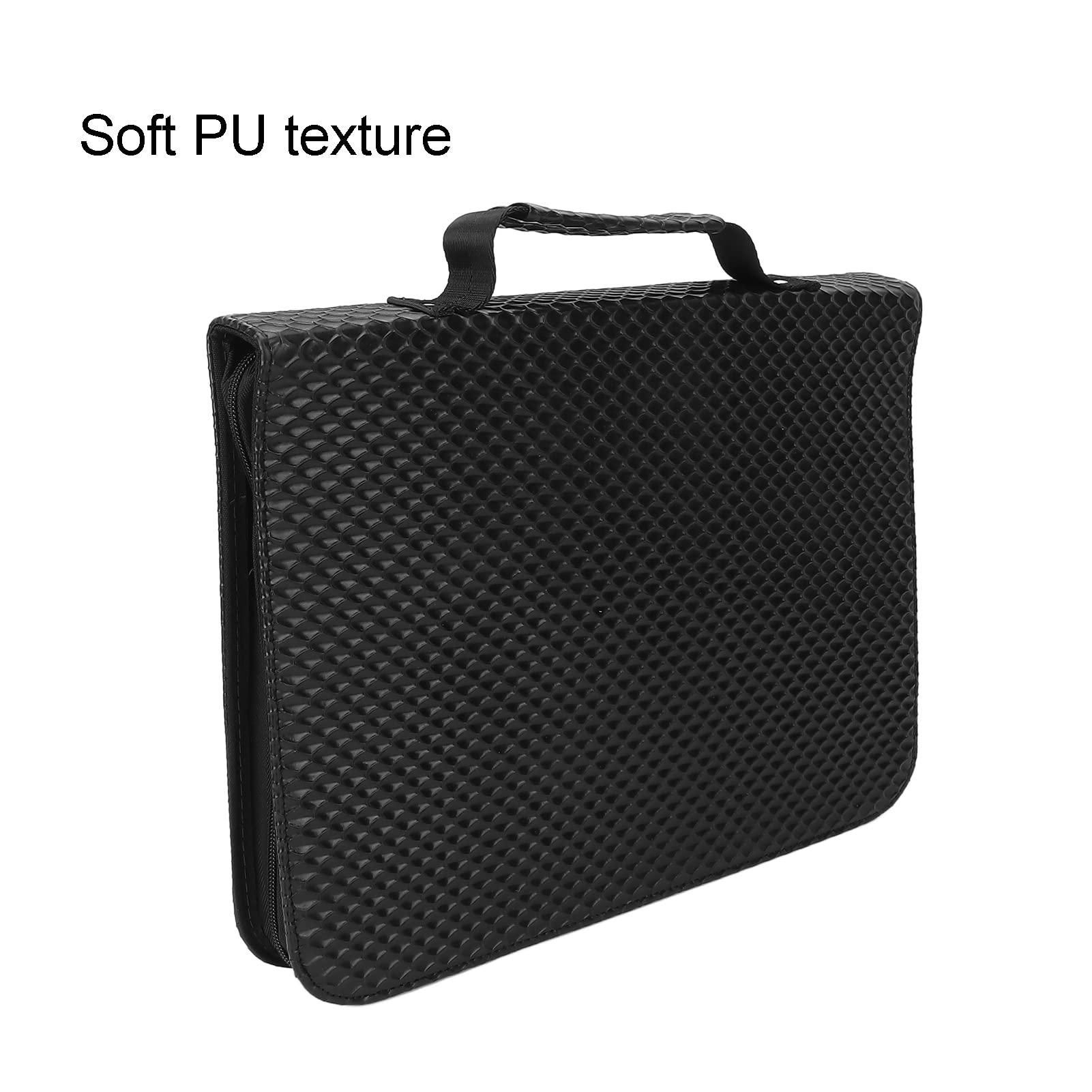 Borsa da Parrucchiere, Borsa per Attrezzi da Barbiere in Morbida Pelle PU, Leggera e Organizza 24 Forbici, Ideale per Salone, Barbiere, Design Compatto ed Elegante