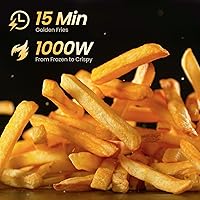 Vista 3 de 2.1Qt Small Air Fryer - Compact Digital Mini Airfryer with 7-in-1 Presets, 98% Less Oil, Adjustable Temperature & Timer, Shake Reminder, Nonstick