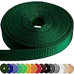 TECEUM 2 Inch Webbing - Dark Green - 25 Yards - 2 Heavy-Duty Wide Webbing for Climbing Outdoors Indoors Crafting DIY nw
