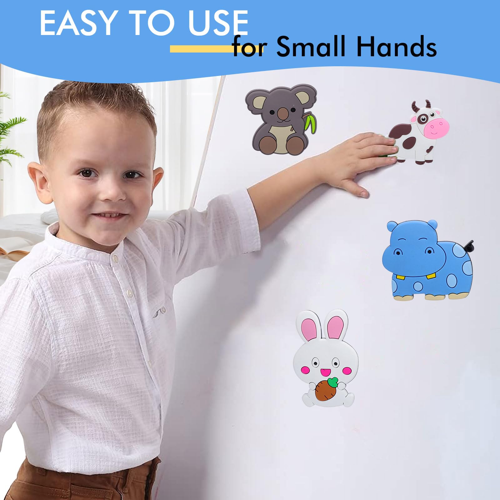 Fridge Magnets for Kids Wild Animal,Cute Vivid Animals Refrigerator Magnets for Kids Soft Back Magnetic Animals for Fridge,Toddler Magnets for Refrigerator (12PCS - Image 4